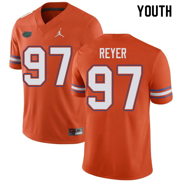 Jordan Brand Youth #97 Theodore Reyer Florida Gators College Football Jerseys Sale-Orange